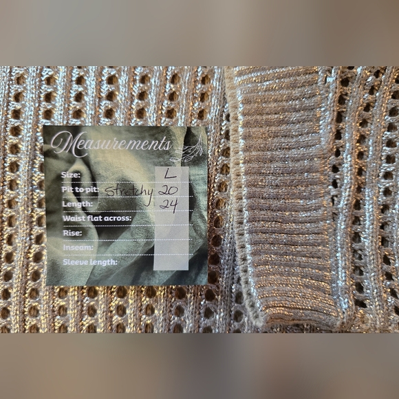 Chicos Evening Wear Glitter Top Chicos Size 1 - Picture 5 of 5